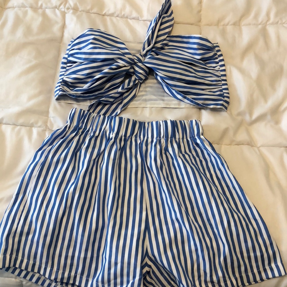 Striped two piece